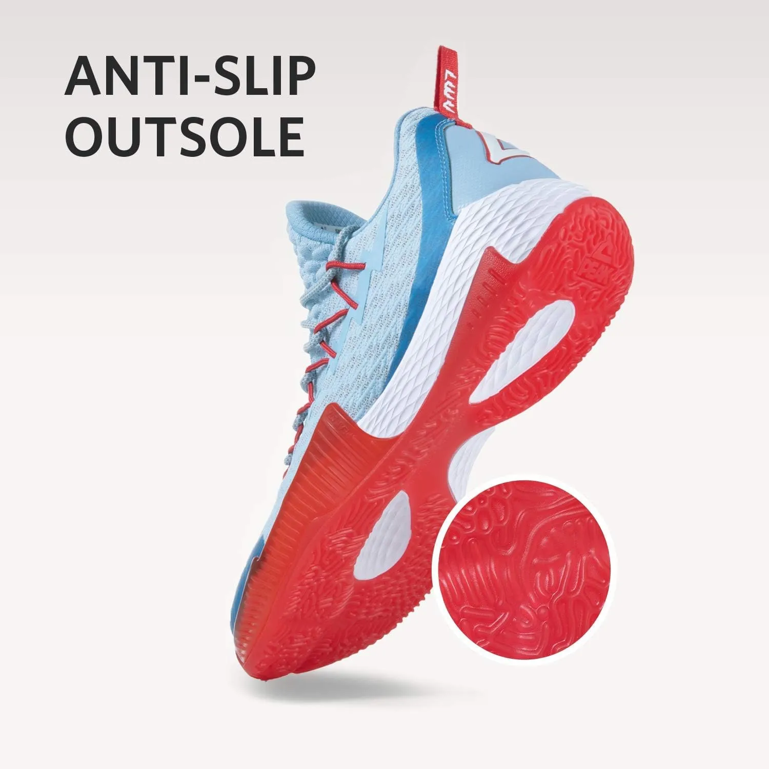PEAK Men's Sneakers, Lou Williams Lightning Sport Shoes for Basketball, Running, Walking