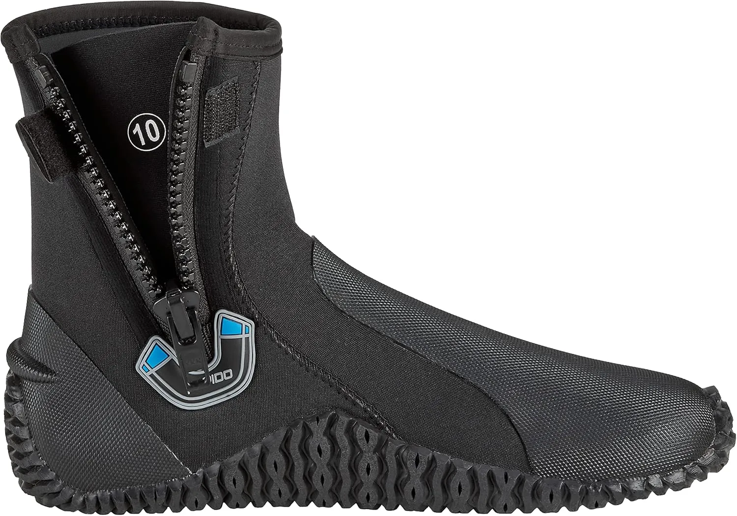 Phantom Aquatics Rapido Boutique Collection Wise 5mm Neoprene Wetsuit Zipper Dive Boot, Great Scuba Diving Snorkeling Surf Boots | Anti-Slip Rubber Sole Booties for Men and Women