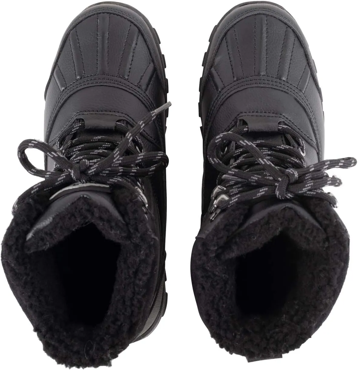 POLAR Mens Thinsulate Fully Lined Waterproof Deep Tread Durable Rubber Shell Thermal Winter Rain Snow Boots