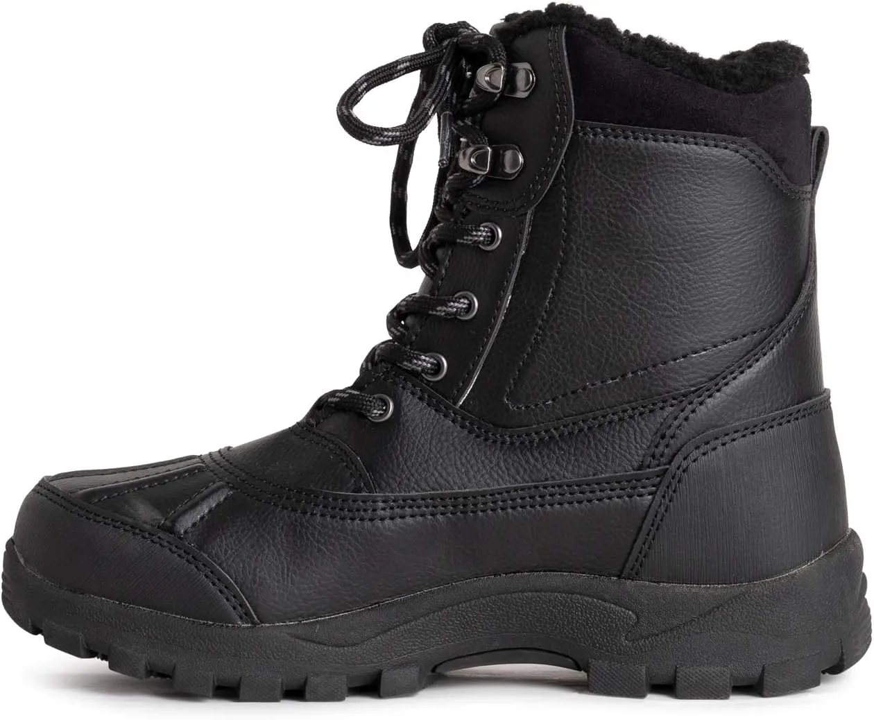 POLAR Mens Thinsulate Fully Lined Waterproof Deep Tread Durable Rubber Shell Thermal Winter Rain Snow Boots
