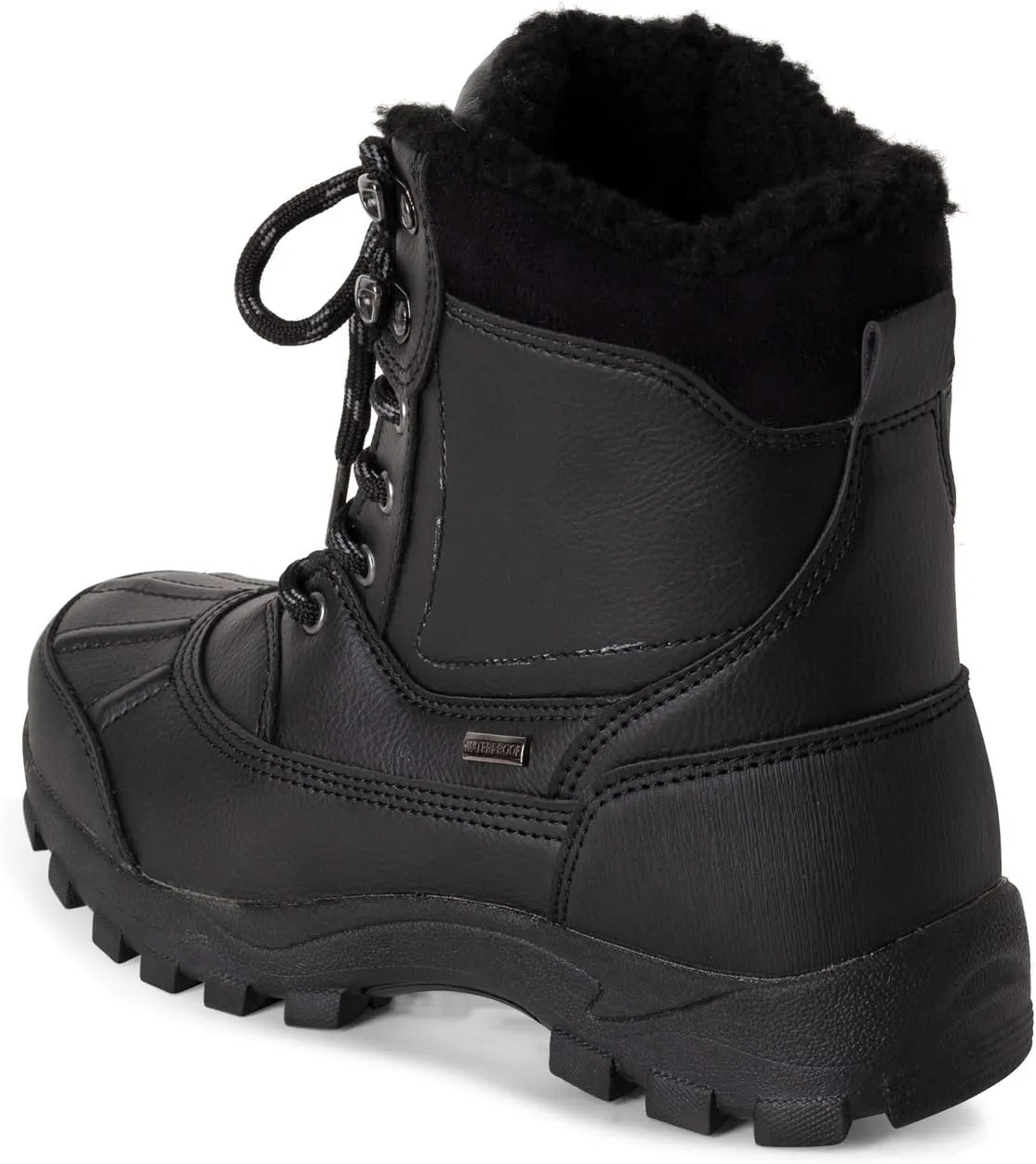 POLAR Mens Thinsulate Fully Lined Waterproof Deep Tread Durable Rubber Shell Thermal Winter Rain Snow Boots