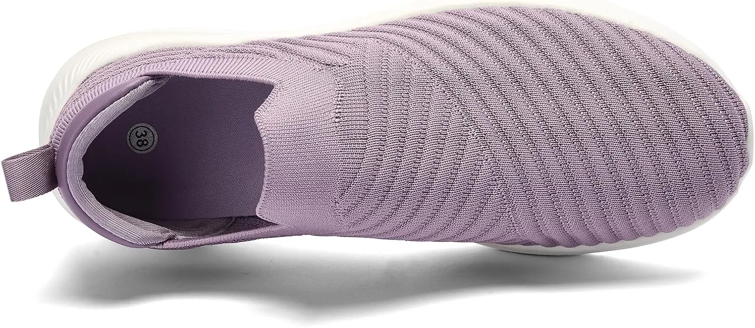 PPQ Womens Slip On Walking Shoes-Lightweight Comfort Breathable Travel Slip in Sneakers