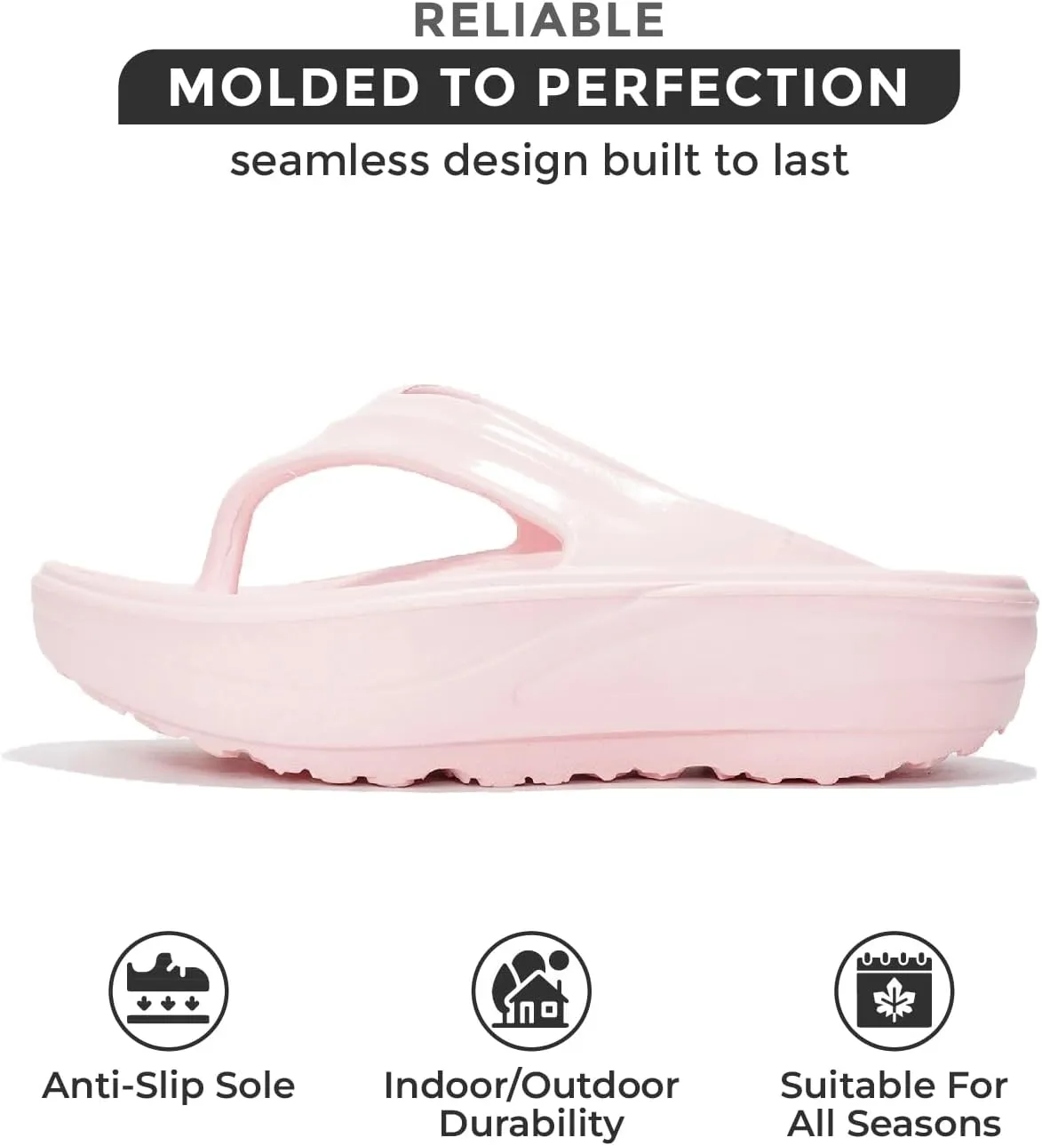 Project Cloud Flip Flops for Women Footwear - Memory Foam and Lightweight Platform Sandals Women Beach Vacation Essentials - Non Slip Durable and Soft Slippers (Abra)