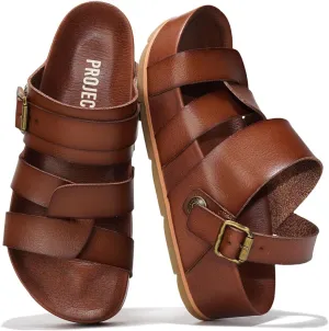 Project Cloud Platform Sandals Women Footwear - Memory Foam Insole and Lightweight Beach Wedges - Non Slip and Comfortable Strappy Wedge Sandals for Women 2025 (Proud)