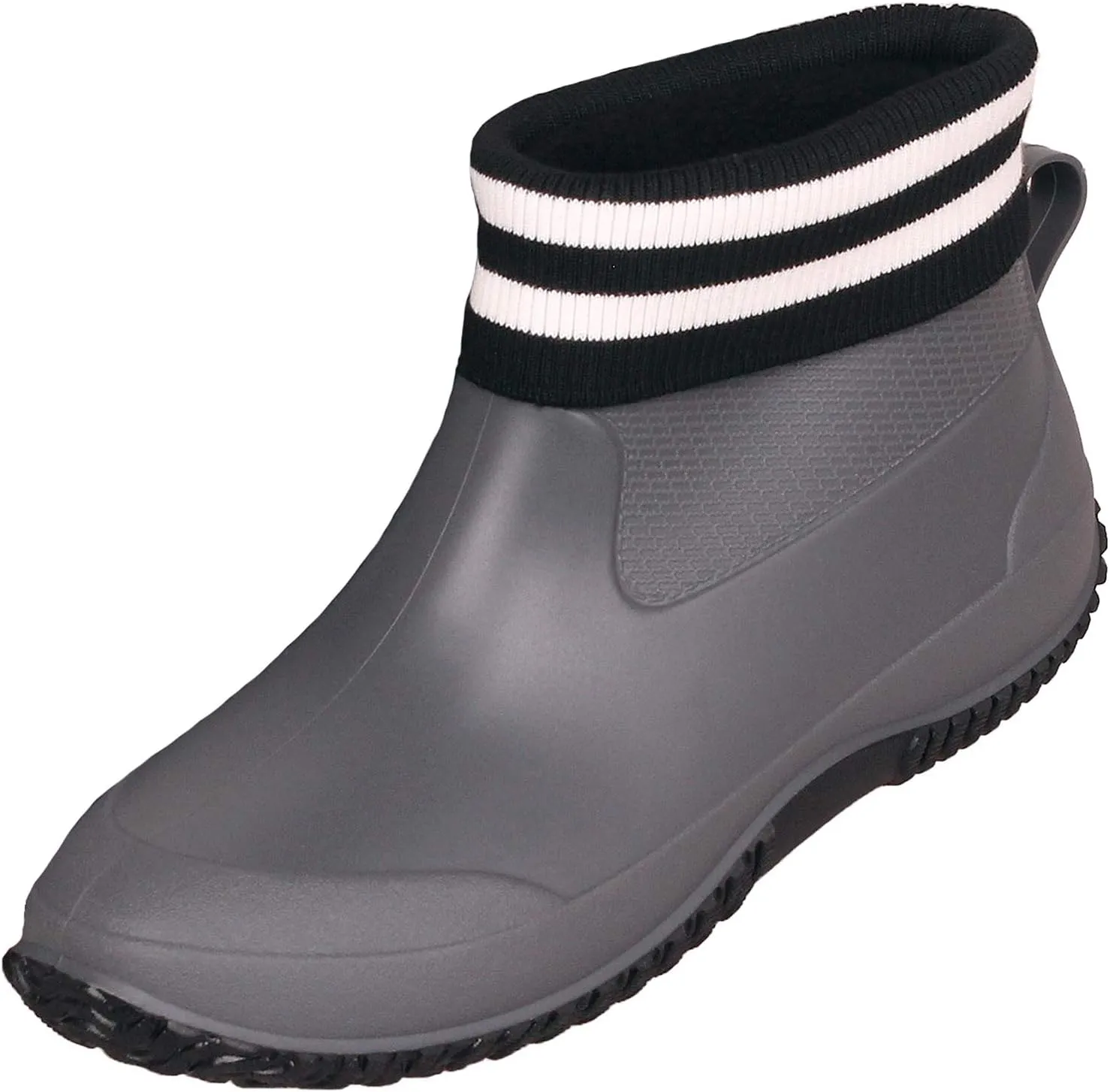 Rain Boots for Women Waterproof Garden Boots Unisex Rubber Ankle Boots Non-Slip Car Wash Footwear Work Booties for Camping, Lawn Care, Gardening