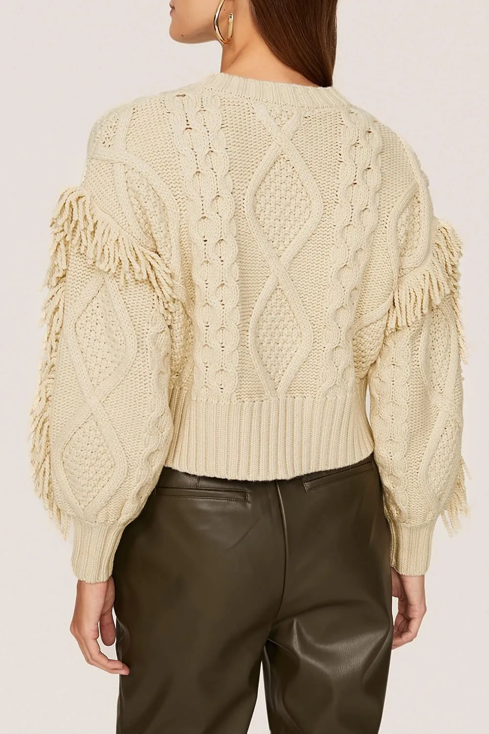 RTR Design Collective Ruffle Shoulder Sweater