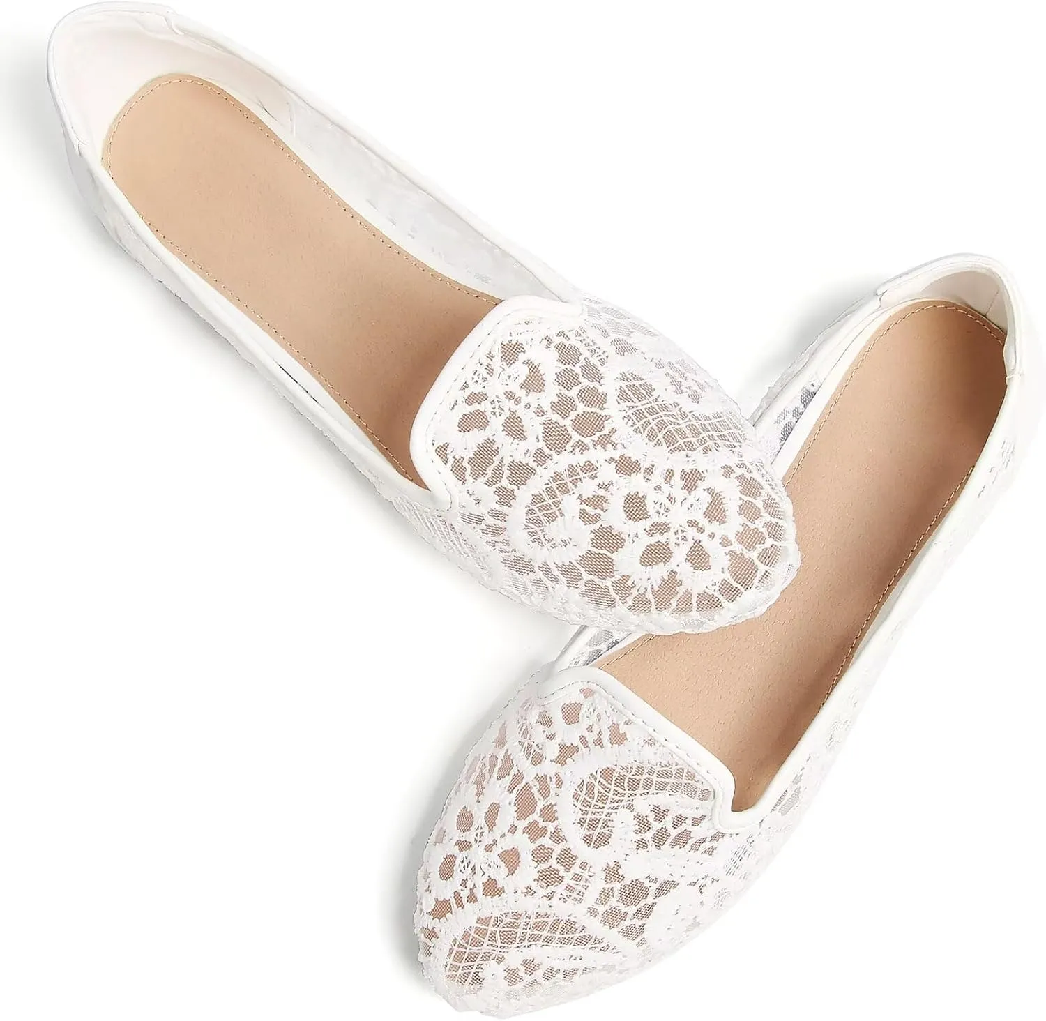 SAILING LU Women Pointed Toe Ballets Flats Faux Suede Comfortable Soft Ballet Walking Shoes Dressy Slip-on Ballerina Shoes