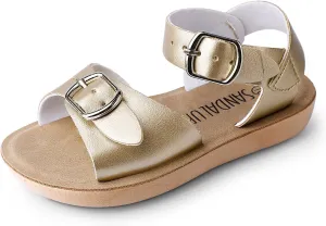 SANDALUP Summer Sandals w Double Buckle for Toddler Girls/Boys