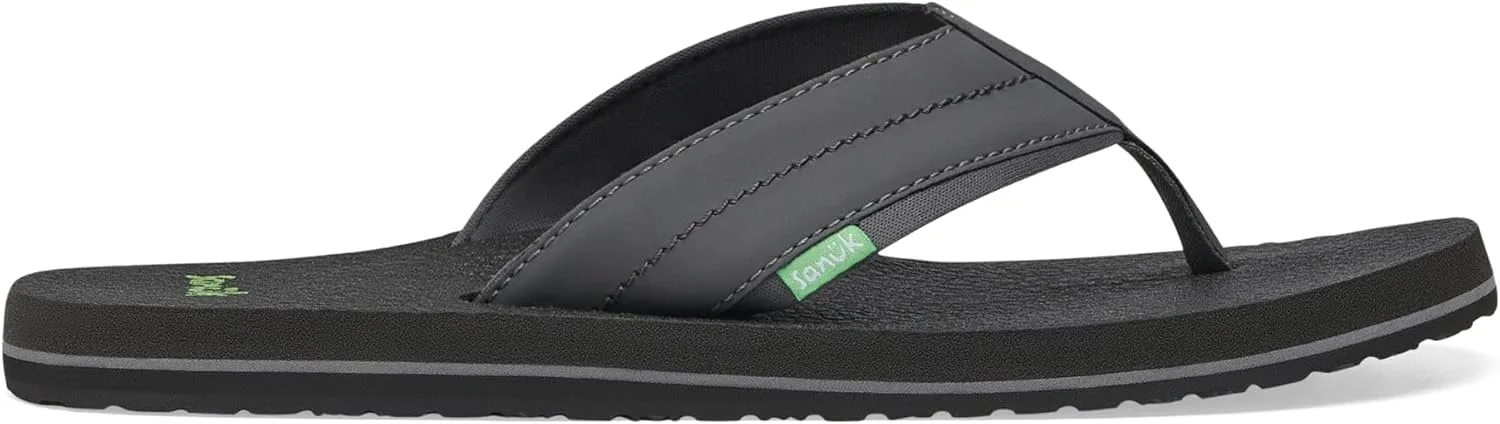Sanuk Mens Beer Cozy 2 | Flip Flops for Men | Mens Sandals | Beach Sandals | Supportive & Lightweight | Memory Foam Footbed