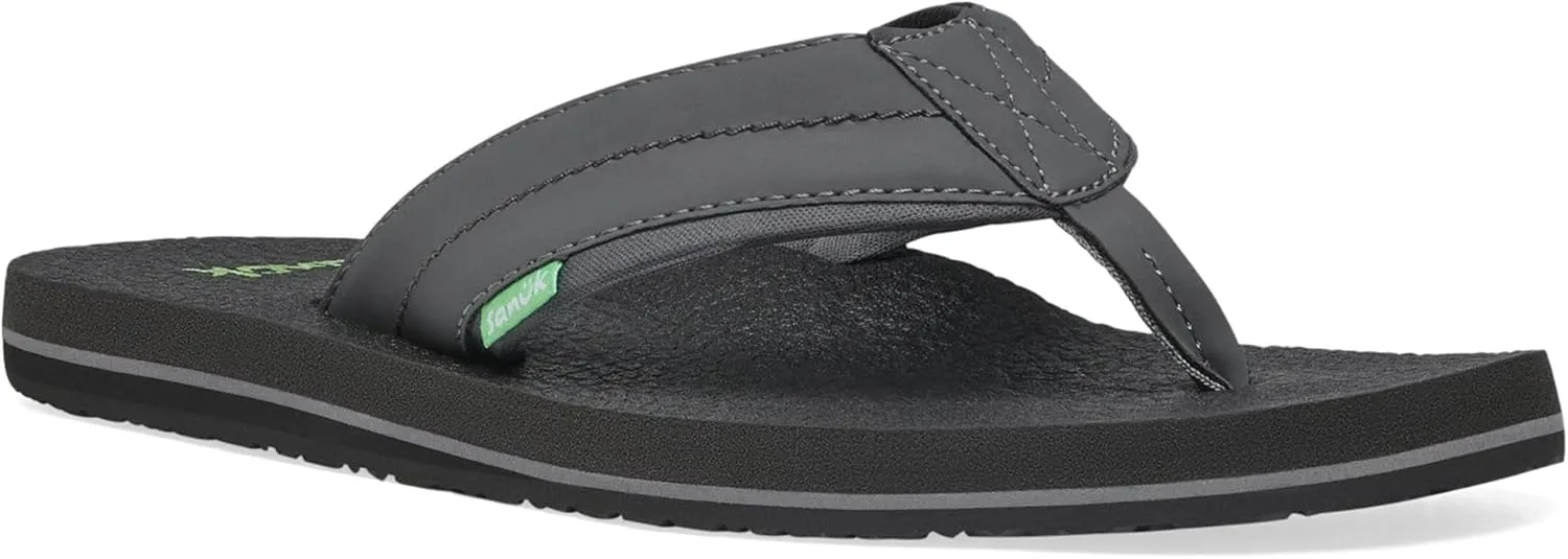 Sanuk Mens Beer Cozy 2 | Flip Flops for Men | Mens Sandals | Beach Sandals | Supportive & Lightweight | Memory Foam Footbed