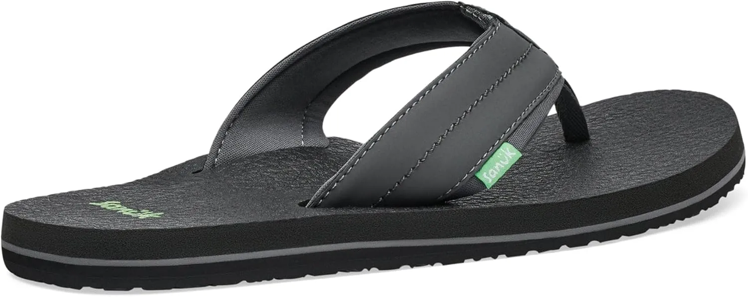 Sanuk Mens Beer Cozy 2 | Flip Flops for Men | Mens Sandals | Beach Sandals | Supportive & Lightweight | Memory Foam Footbed