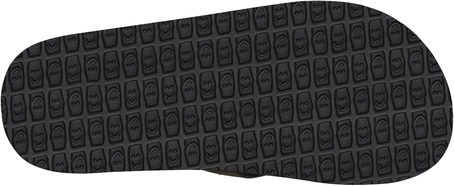 Sanuk Mens Beer Cozy Coaster | Flip Flops for Men | Mens Sandals | Beach Sandals | Supportive & Lightweight | Memory Foam Footbed