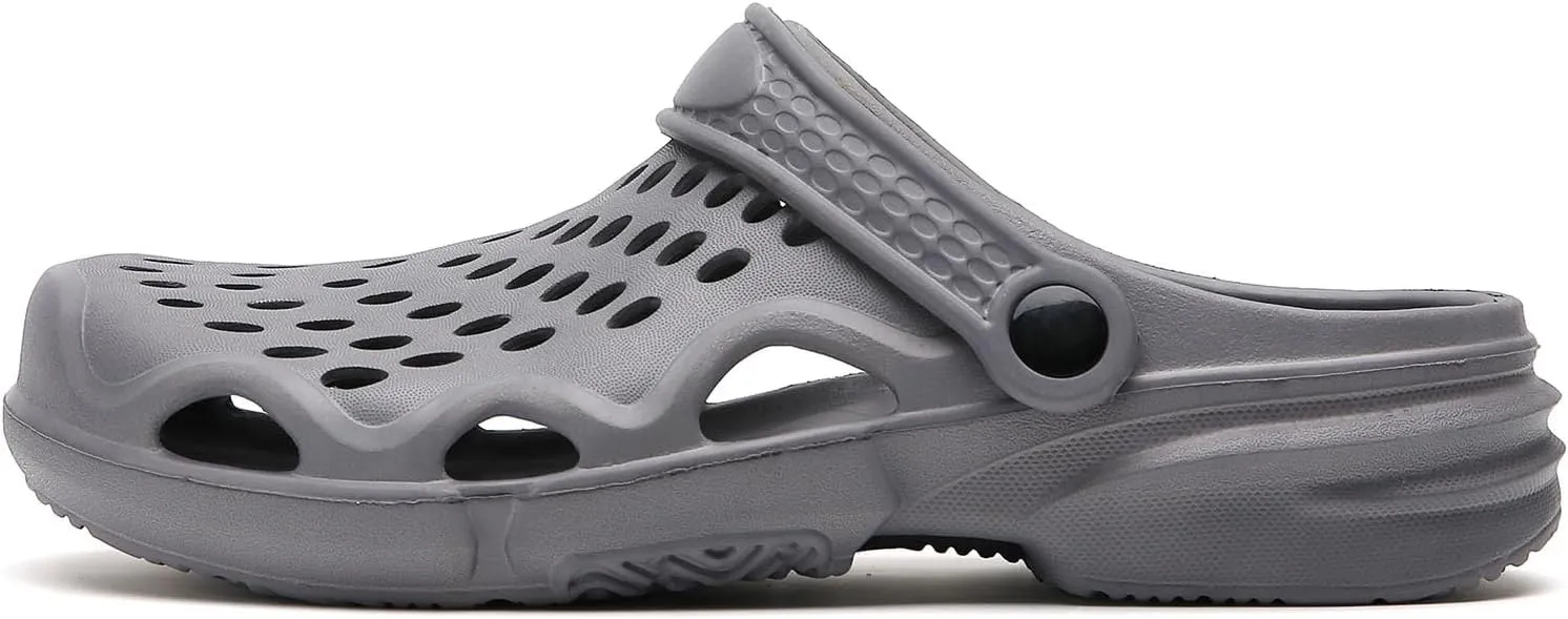 SECHRITE Clogs for Men Garden Shoes Water Sandals Mens Mules and Clogs Shower Slippers Waterproof Summer Slides