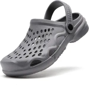 SECHRITE Clogs for Men Garden Shoes Water Sandals Mens Mules and Clogs Shower Slippers Waterproof Summer Slides
