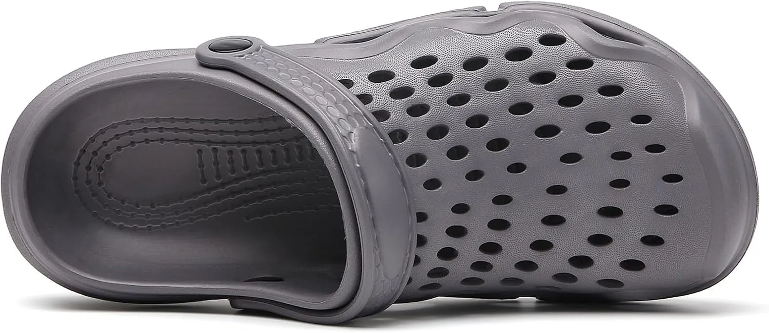 SECHRITE Clogs for Men Garden Shoes Water Sandals Mens Mules and Clogs Shower Slippers Waterproof Summer Slides