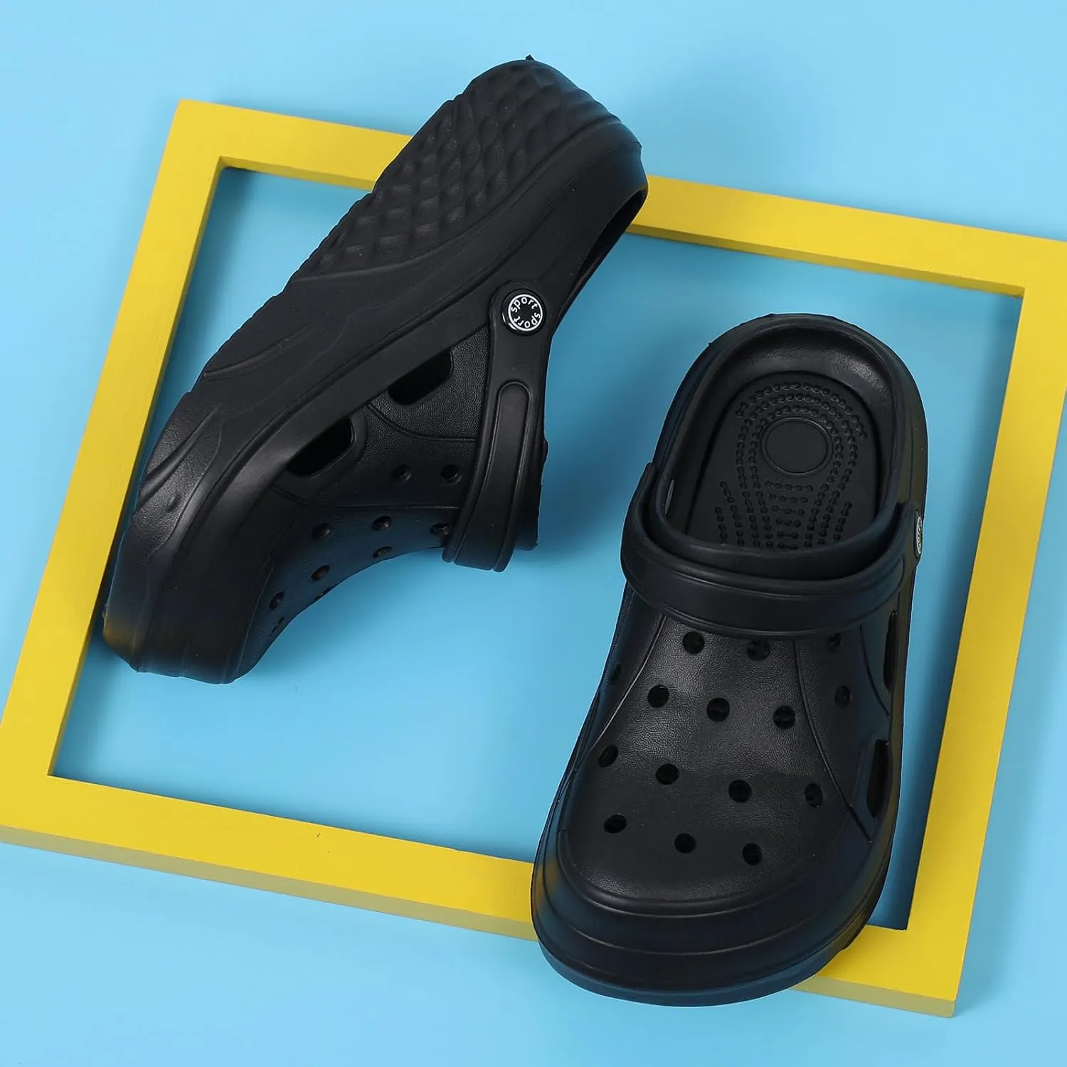 SECHRITE Womens Platform Clogs Garden Shoes Waterproof Beach Pool Sandals Summer Mules Home Slippers - Butterfly Series