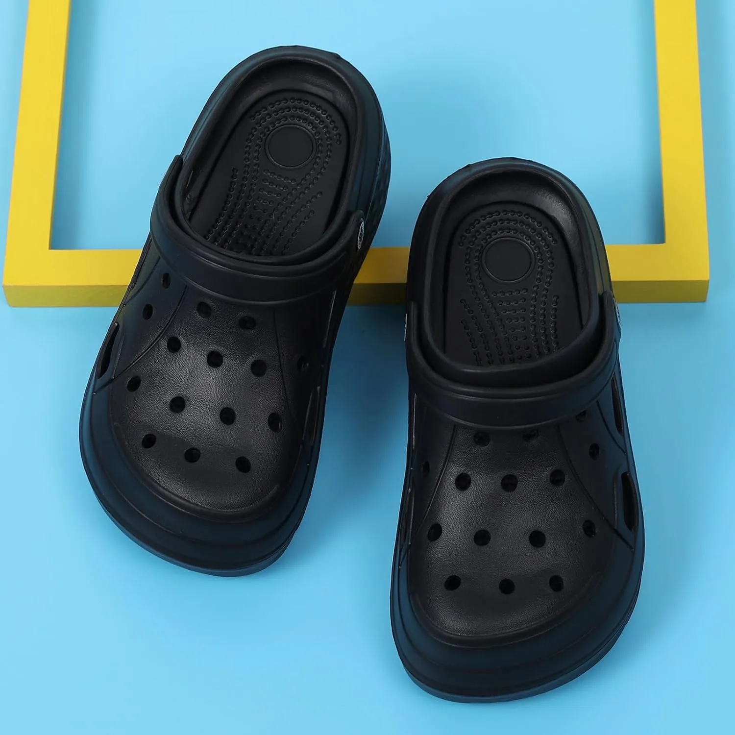 SECHRITE Womens Platform Clogs Garden Shoes Waterproof Beach Pool Sandals Summer Mules Home Slippers - Butterfly Series