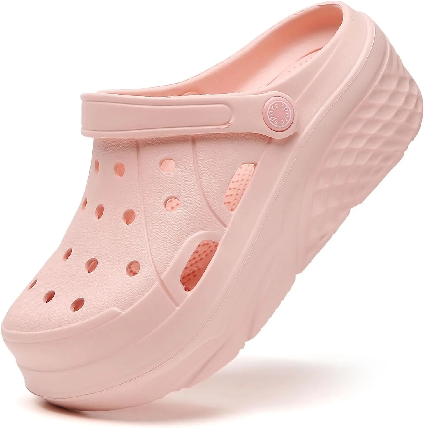 SECHRITE Womens Platform Clogs Garden Shoes Waterproof Beach Pool Sandals Summer Mules Home Slippers - Butterfly Series