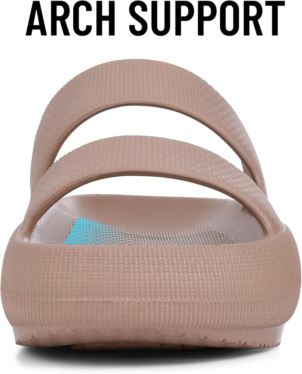 shevalues Orthopedic Slide Sandals for Women with Arch Support Pillow Soft Recovery Slip on Sandals Lightweight Summer Cloud Slippers for Plantar Fasciitis