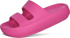 shevalues Orthopedic Slide Sandals for Women with Arch Support Pillow Soft Recovery Slip on Sandals Lightweight Summer Cloud Slippers for Plantar Fasciitis