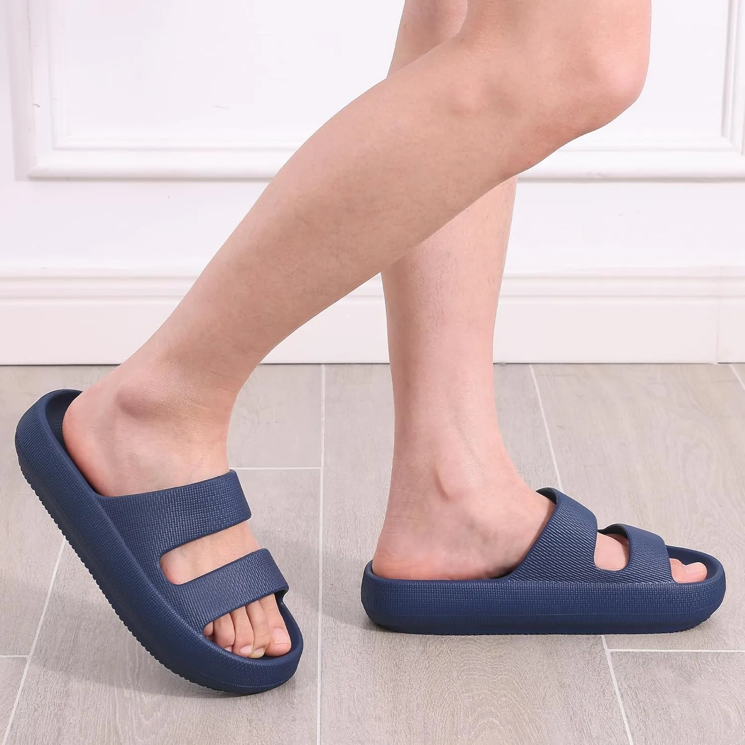 shevalues Orthopedic Slide Sandals for Women with Arch Support Pillow Soft Recovery Slip on Sandals Lightweight Summer Cloud Slippers for Plantar Fasciitis