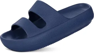 shevalues Orthopedic Slide Sandals for Women with Arch Support Pillow Soft Recovery Slip on Sandals Lightweight Summer Cloud Slippers for Plantar Fasciitis