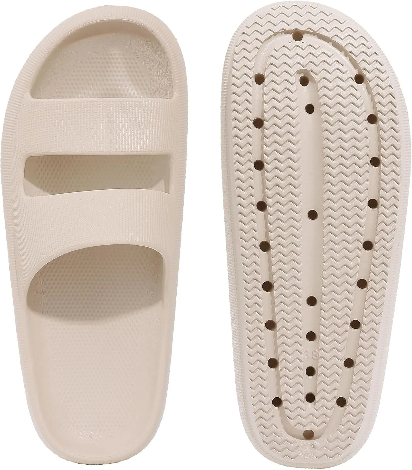 shevalues Orthopedic Slide Sandals for Women with Arch Support Pillow Soft Recovery Slip on Sandals Lightweight Summer Cloud Slippers for Plantar Fasciitis