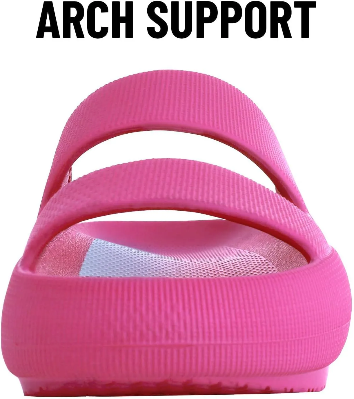 shevalues Orthopedic Slide Sandals for Women with Arch Support Pillow Soft Recovery Slip on Sandals Lightweight Summer Cloud Slippers for Plantar Fasciitis