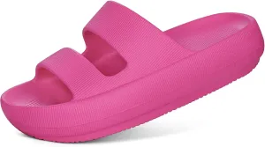 shevalues Orthopedic Slide Sandals for Women with Arch Support Pillow Soft Recovery Slip on Sandals Lightweight Summer Cloud Slippers for Plantar Fasciitis