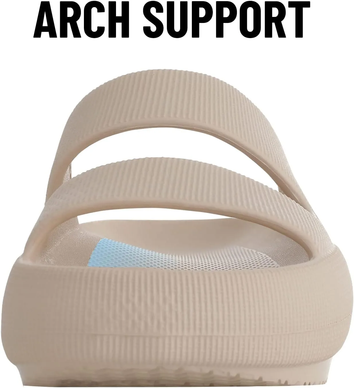 shevalues Orthopedic Slide Sandals for Women with Arch Support Pillow Soft Recovery Slip on Sandals Lightweight Summer Cloud Slippers for Plantar Fasciitis