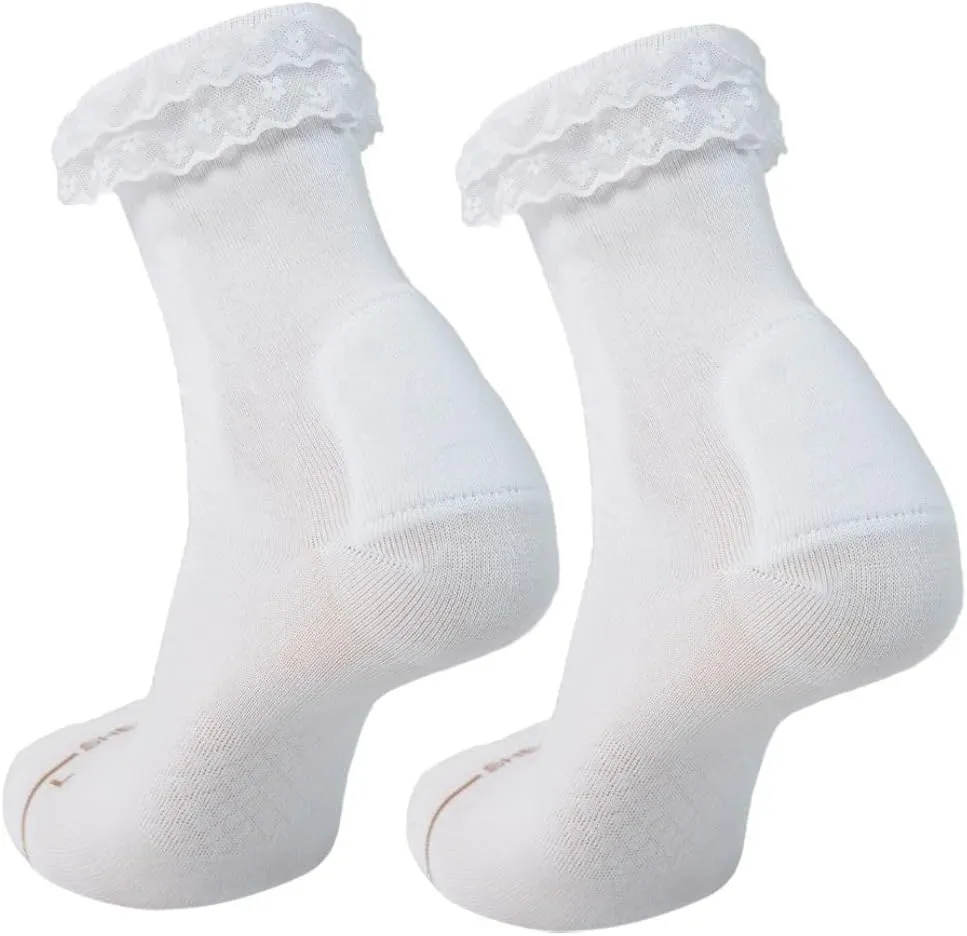 SHEZZA Anti-Blister Cushion Heel Padded Lace Sock-Breathable,Comfortable-seen on TikTok