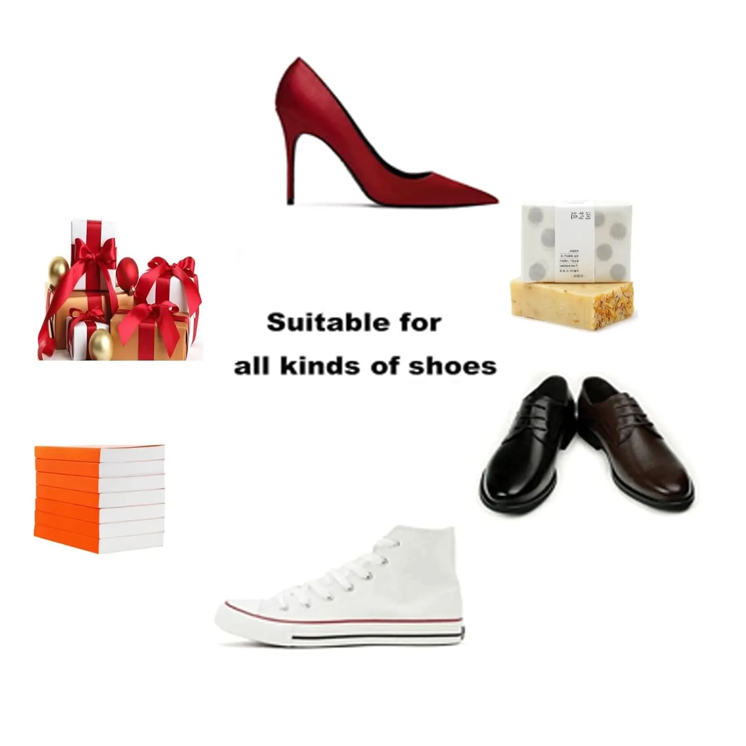 Shrink Wrap Bags Pack (4 sizes 250 pcs) Shoes Shrink Wrap Bags,Sneakers PVC Heat Shrinkable Plastic Wrap Large Shoe Covers Women Men Effectively Avoid Yellowing Soles and Keep Dust Out
