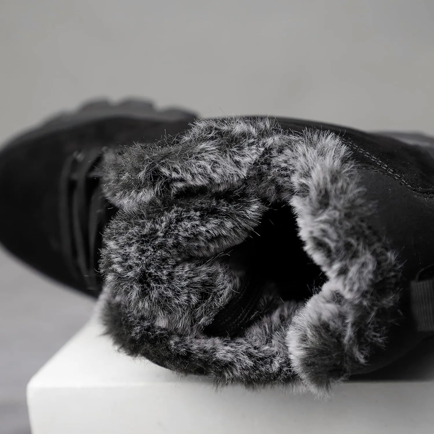 SNEKARMIN Men Snow Boots Outdoor Shoes For Male Thick Sole Sneakers for Men Winter Shoes Botines Tenis Keep Warm Fluff Mens Ankle Boots