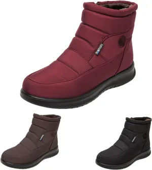 Snow Boots for Women Winter Shoes with Fur Lined Warm Slip On Boots Waterproof Comfortable Outdoor Anti Slip Booties