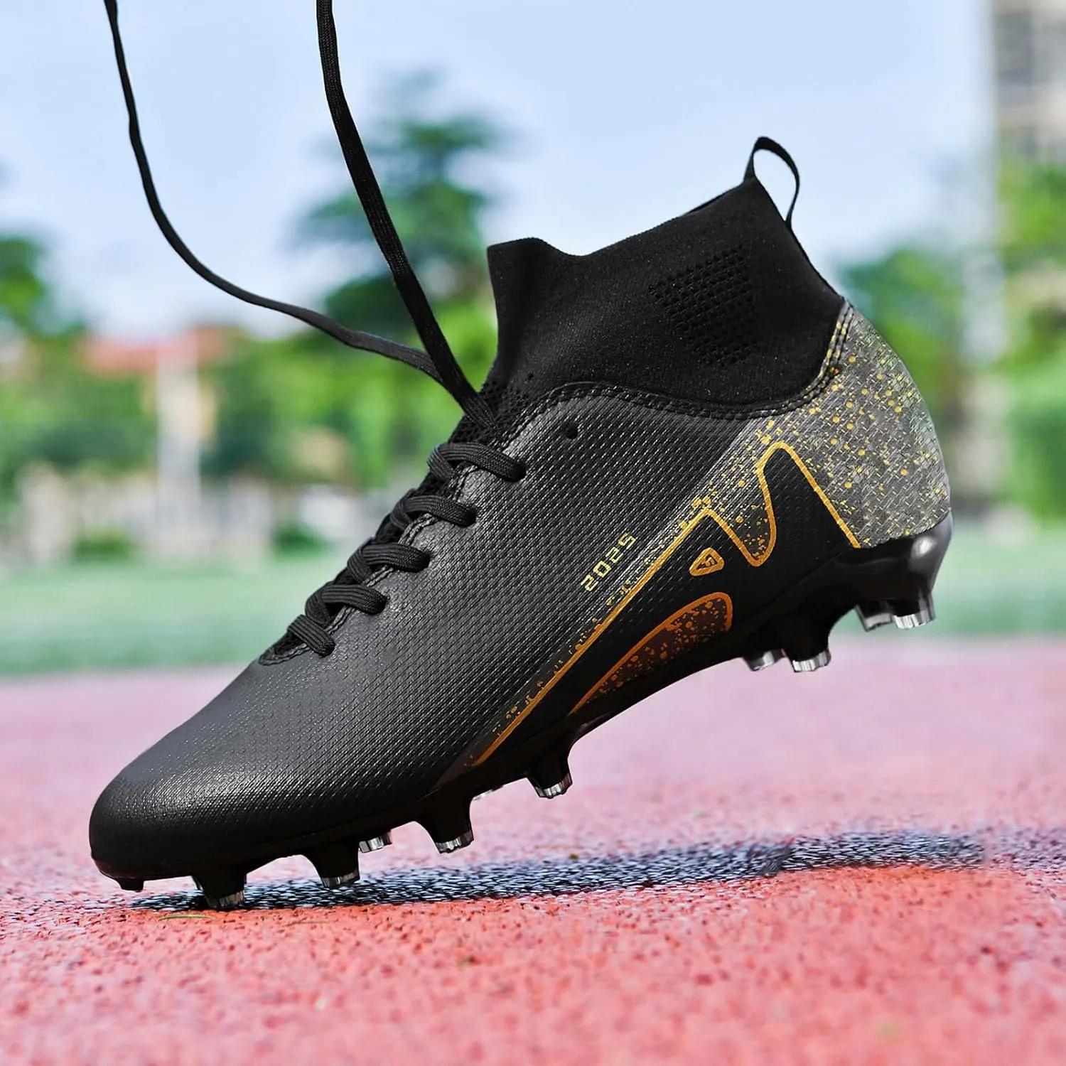 Soccer Cleats for Womens Mens Outdoor Unisex Turf Shoes Youth Rugby Shoes Adult AG FG TF Football Boots Wide Training Sneaker