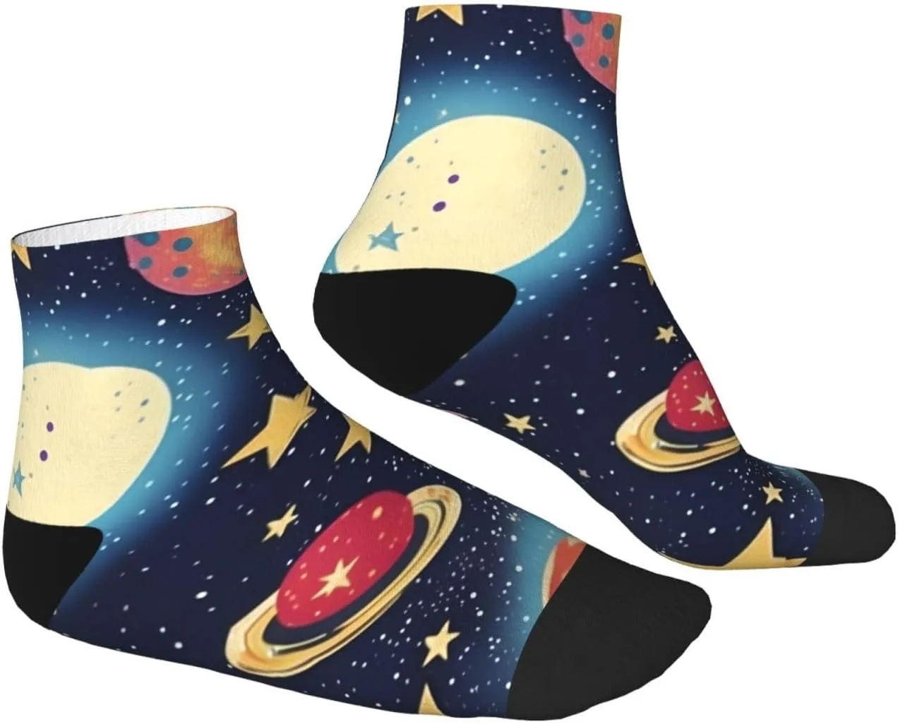 Starry Sky Universe Space Print Tube Socks Cozy For Women Men Casual Ankle Polyester Socks Adult Breathable