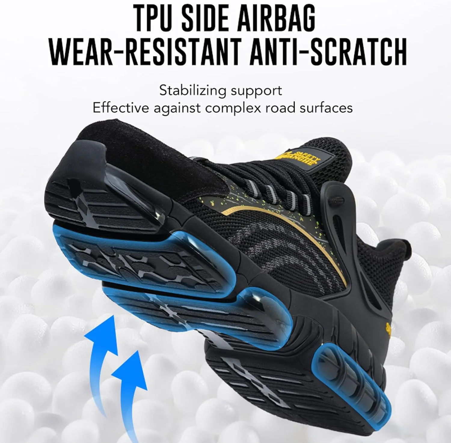 Steel Toe Shoes for Men Women Comfortable Breathable Safety Work Shoes Lightweight Indestructible Puncture Proof Steel Toe Sneakers