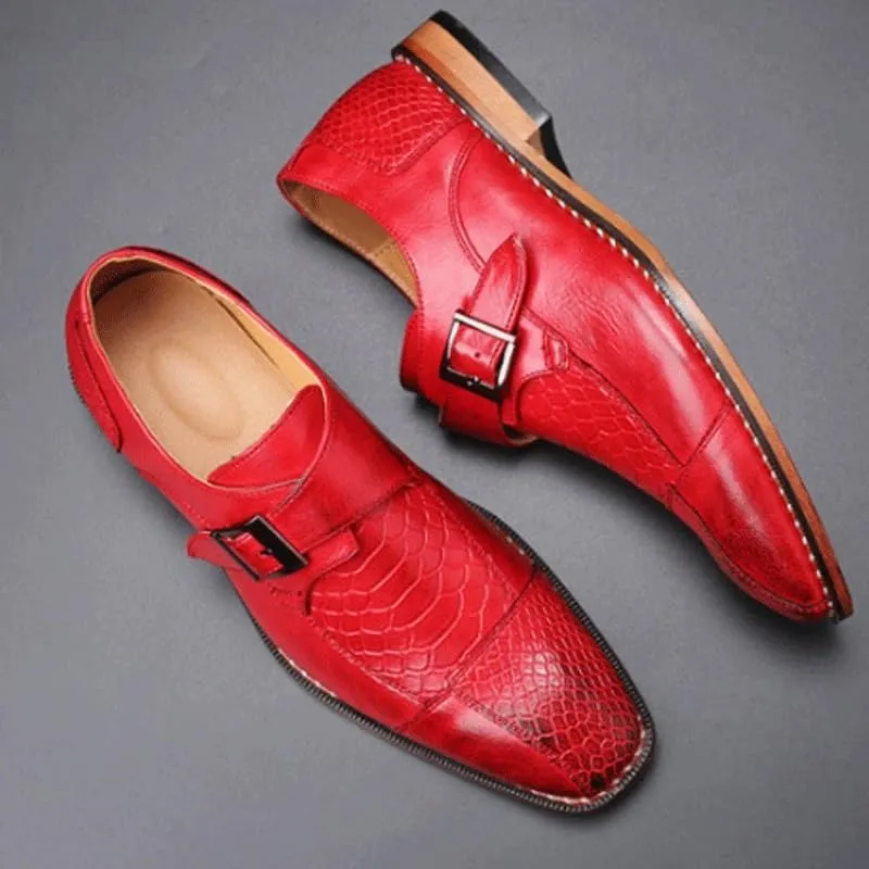 Stylish Men's Belt Buckles Leather Chunky Platform Penny Loafers with Non-Slip Lug Sole, Perfect for Office, Business, and Casual Outfits