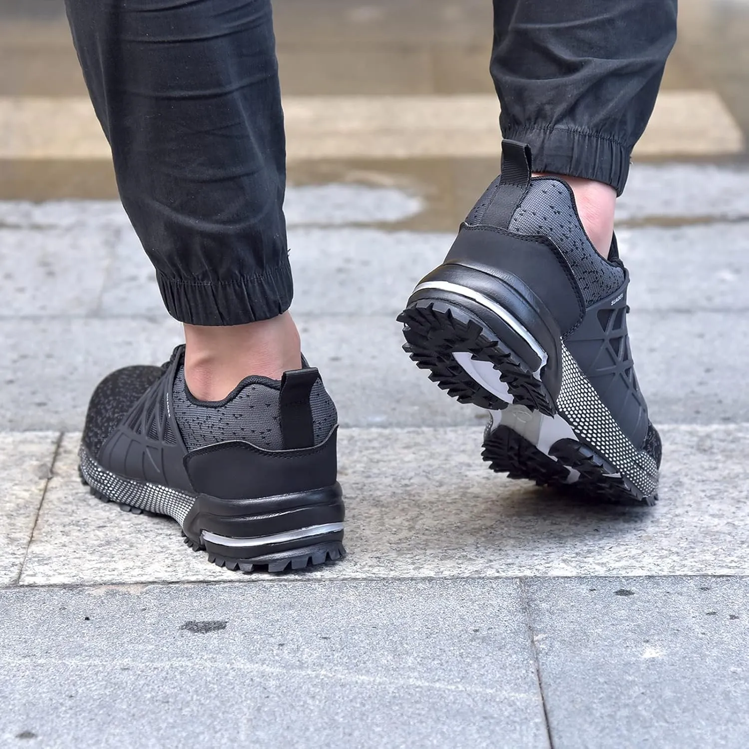 SUADEX Indestructible Steel Toe Shoes Men Women Safety Work Sneakers Comfortable Lightweight