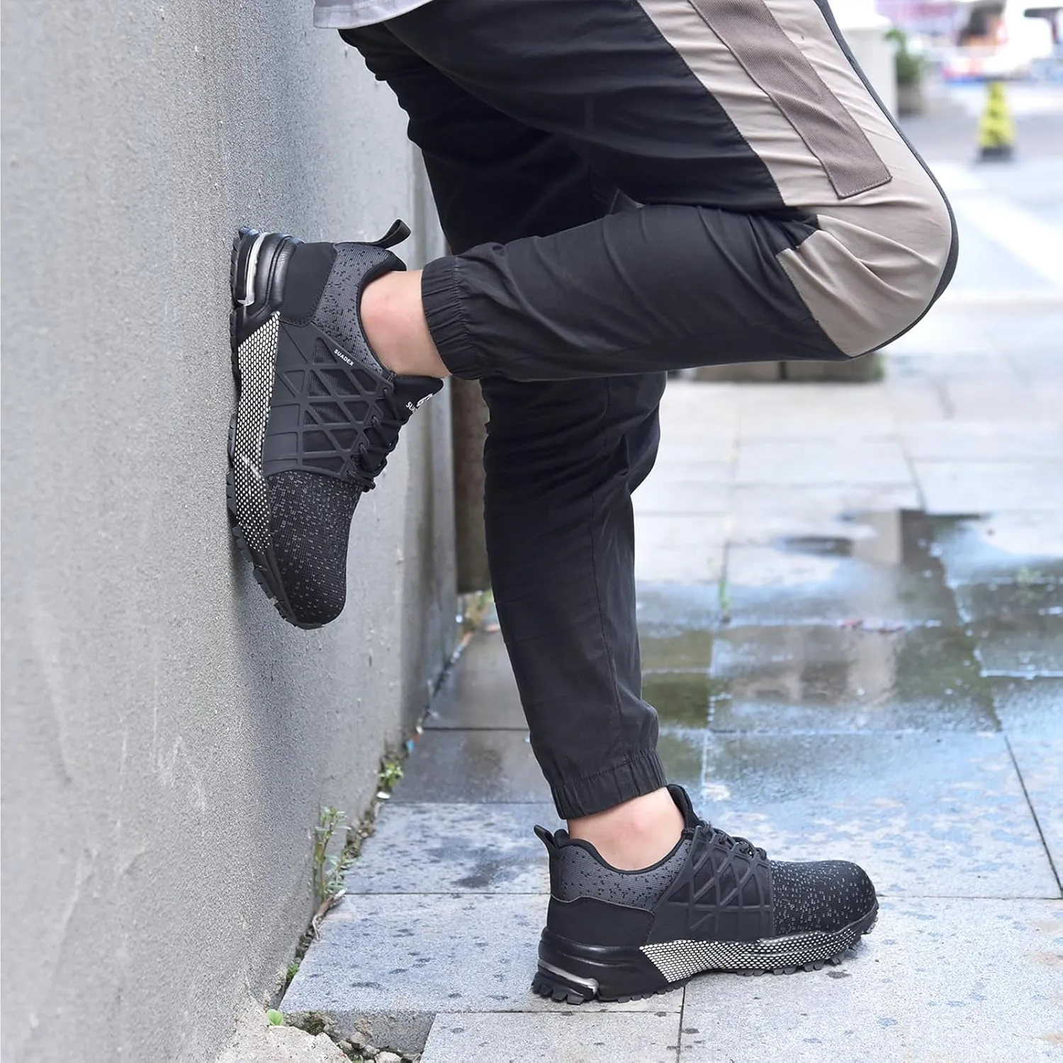 SUADEX Indestructible Steel Toe Shoes Men Women Safety Work Sneakers Comfortable Lightweight