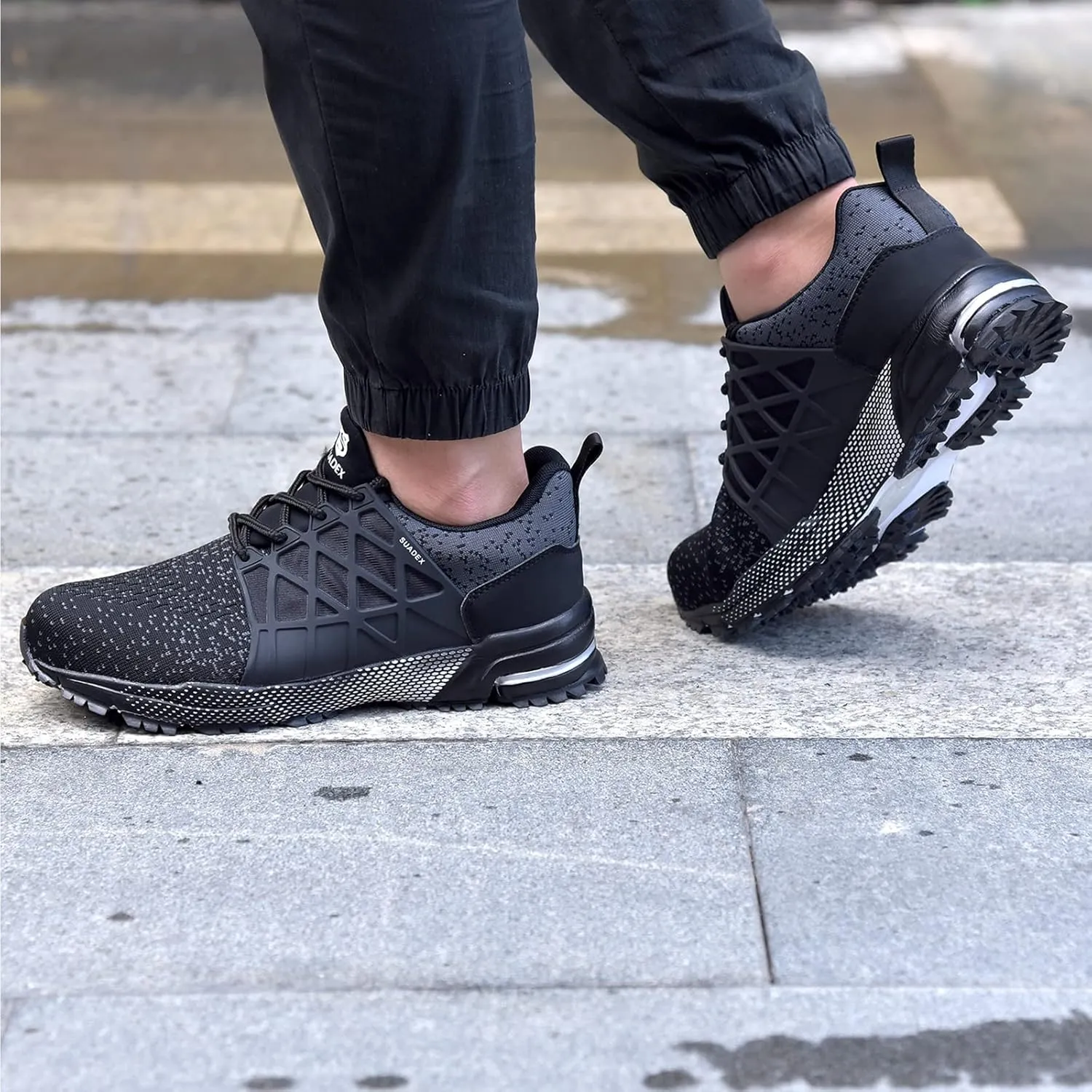 SUADEX Indestructible Steel Toe Shoes Men Women Safety Work Sneakers Comfortable Lightweight