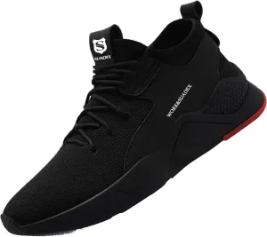 SUADEX Steel Toe Shoes for Men Women Lightweight Safety Work Sneakers for Construction Indestructible Breathable
