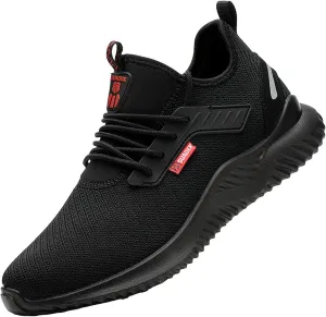 SUADEX Steel Toe Shoes for Men Women Lightweight Safety Work Sneakers for Construction Indestructible Breathable