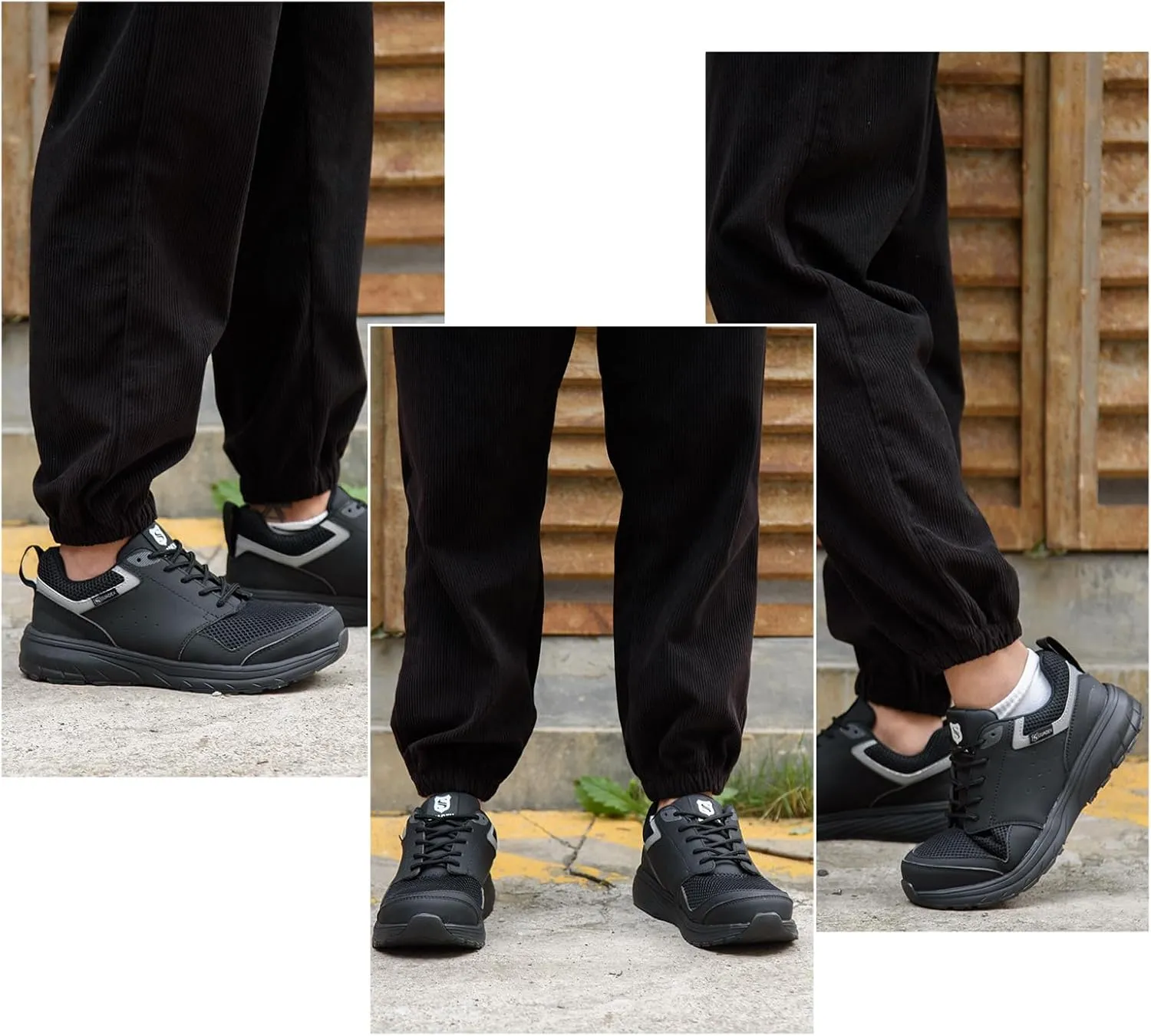 SUADEX Steel Toe Shoes for Men Women Safety Toe Work Shoes Breathable Steel Toe Sneakers Puncture Resistant