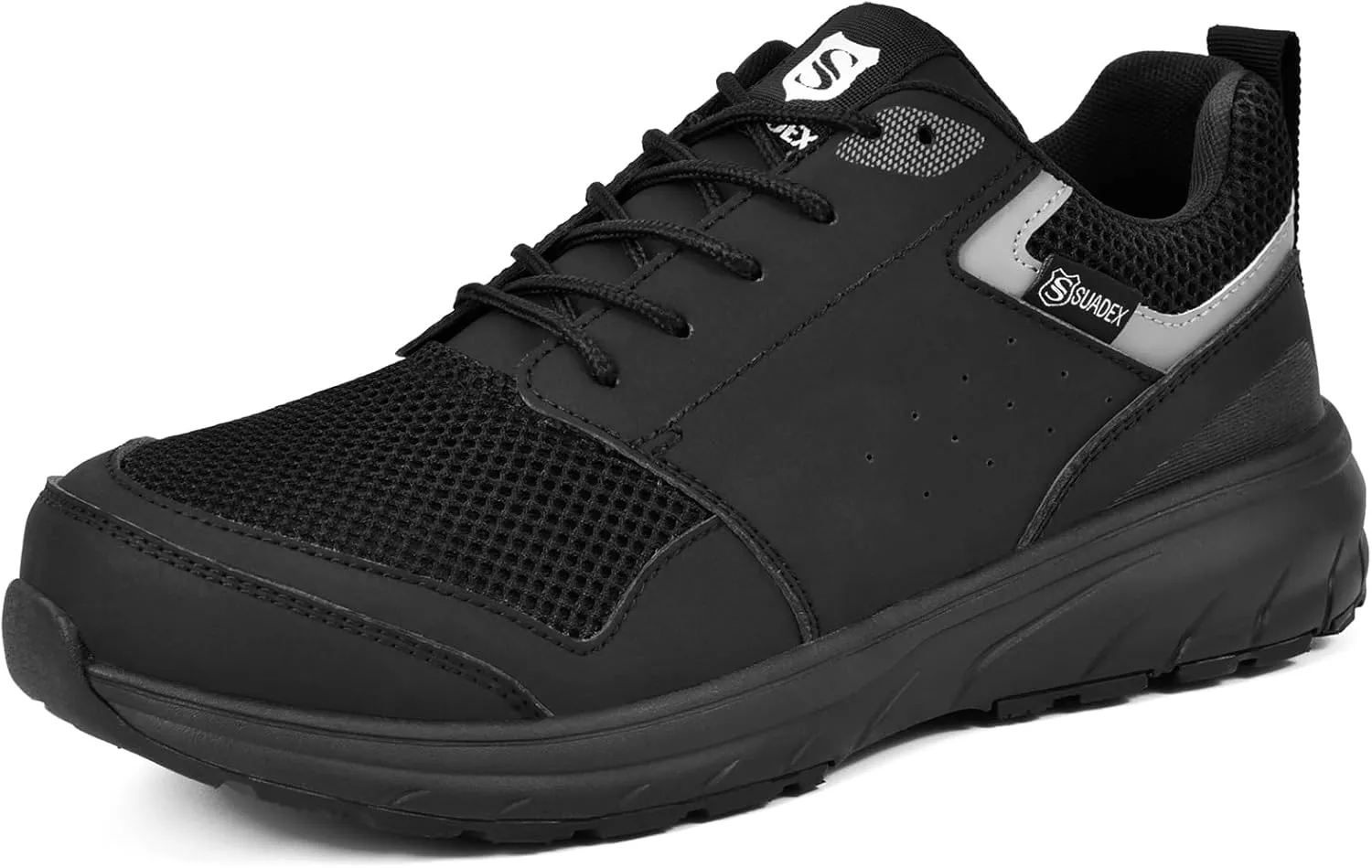 SUADEX Steel Toe Shoes for Men Women Safety Toe Work Shoes Breathable Steel Toe Sneakers Puncture Resistant