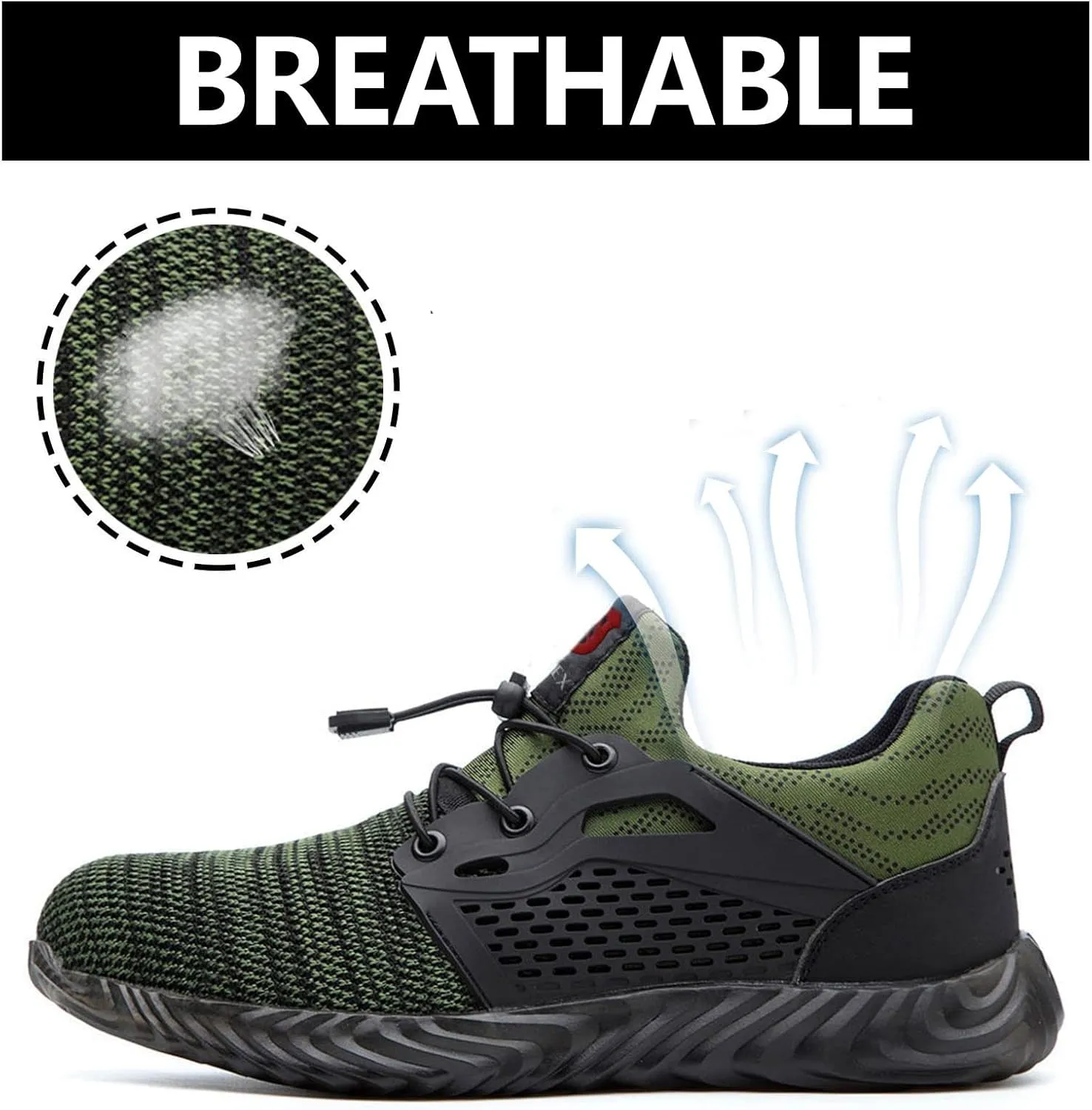 SUADEX Steel Toe Shoes Men Women Indestructible Work Safety Shoes Working Industrial Construction Sneakers