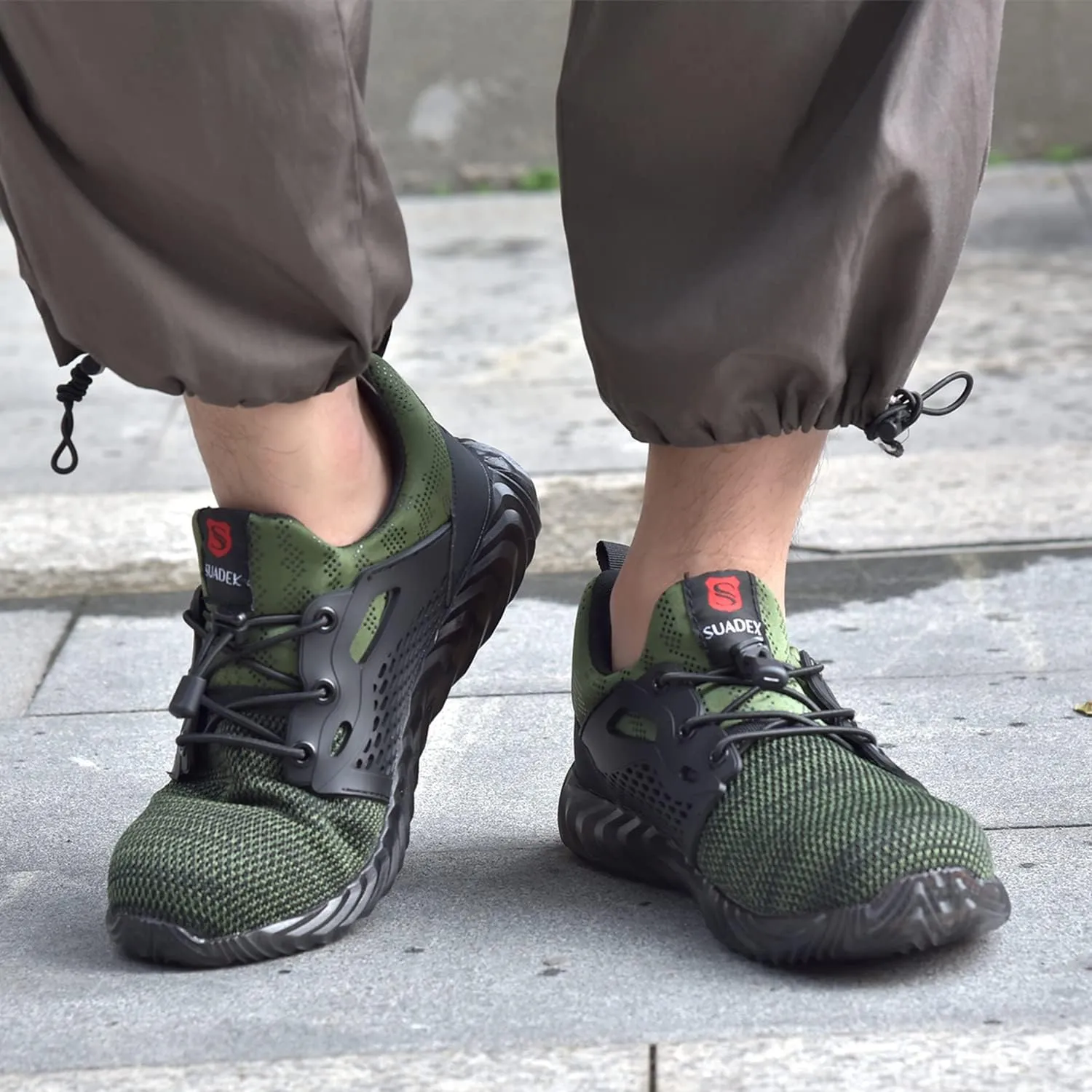 SUADEX Steel Toe Shoes Men Women Indestructible Work Safety Shoes Working Industrial Construction Sneakers