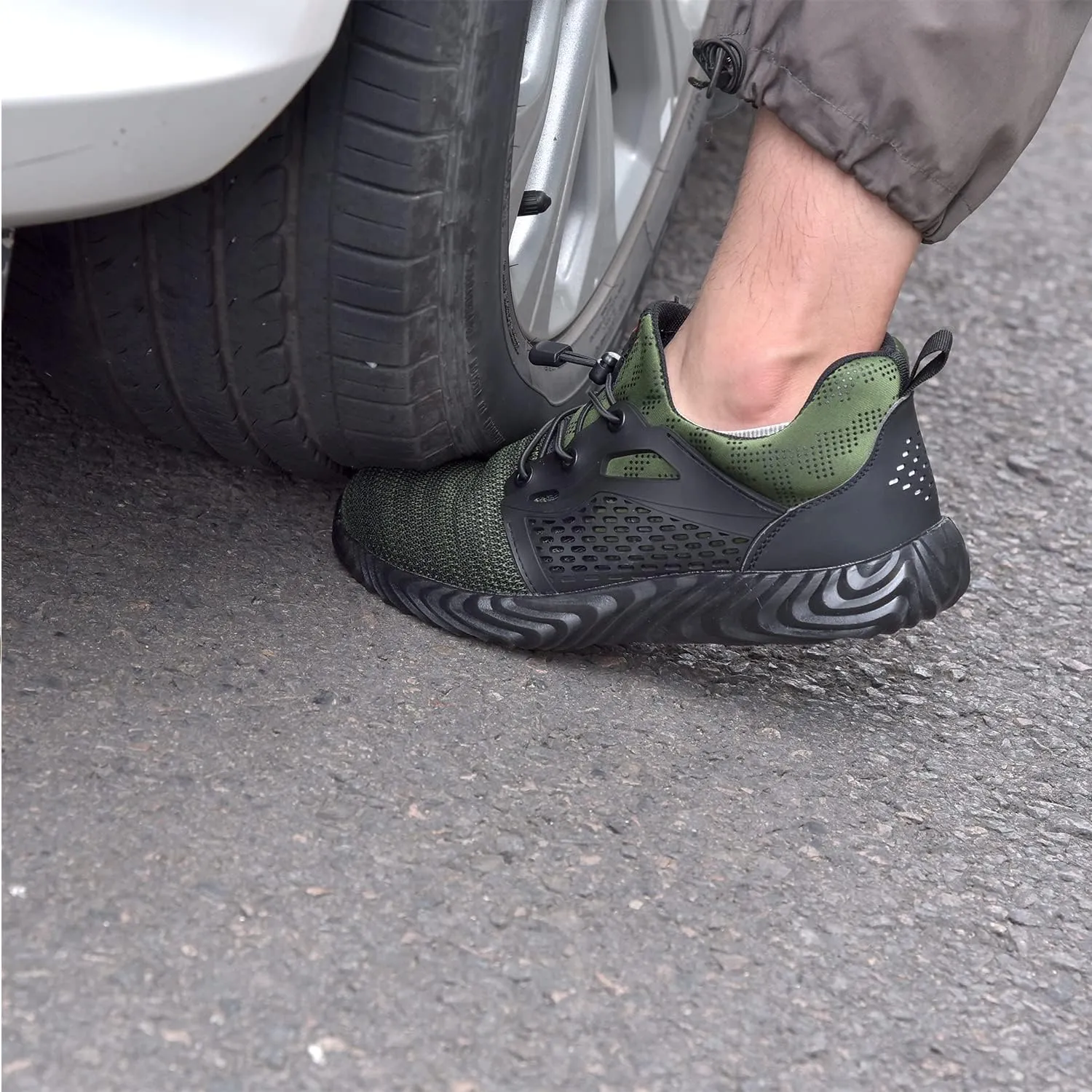 SUADEX Steel Toe Shoes Men Women Indestructible Work Safety Shoes Working Industrial Construction Sneakers