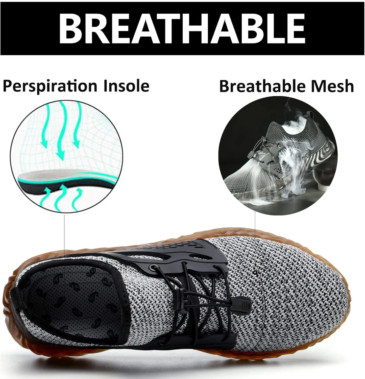 SUADEX Steel Toe Shoes Men Women Indestructible Work Safety Shoes Working Industrial Construction Sneakers