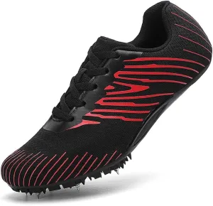 Succttssful Mens Breathable Track and Field Shoes for Jumping - Womens Lightweight Professional Track Race Shoes for Running
